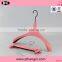 Pink Plastic Hanger With Rubber Coated for High End Clothes Supplier's Choice