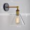 New Modern Clear Glass LED Vintage Retro Industrial Decorative Lamp Wall Lamp