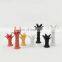 modern morandi white black yellow red color home pieces ceramic pineapple decor candle holder