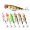 6.5cm 7g Plastic seuelos popper Fishing Lure Bass Top Water Rattles fishing trout popper