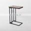 Small furniture living room bedroom Mobile Slide Under Couch Sofa Snack End Coffee Side Table With wheels Castors