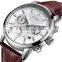 Lige 9866 Casual Men Quartz Watches Chrono Water Resistant Reloj Fashion Leather Wrist Watches for Men