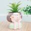 Manufacturer Creative Cartoon Meaty Resin Pot Garland Home Gardening Desktop Girl Flower Pots For Plant Flowers