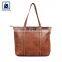 New Arrival Popular Luxury Design Style Fashion Matching Stitching Genuine Leather Shopper Bag for Women