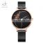SHENGKE Watch SK Hollow Out Dial Rotating Moving Style Watches  K0091L Black Plating Female Motre
