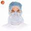 Disposable High Quality Wholesale Colorful Hood Head Cover Astronaut Cap with 3ply Face Mask