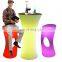 hookah lounge led furniture illuminated outdoor patio luxury light up led bar furniture tables and chairs sofa set