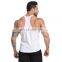 Solid Color Cotton Singlet Racer Back Comfortable Workout Running Tank Top Outdoor Sports Training Fitness Wear Clothes For Men