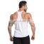 Solid Color Cotton Singlet Racer Back Comfortable Workout Running Tank Top Outdoor Sports Training Fitness Wear Clothes For Men