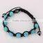 Fashion cheap Shamblla disco ball shine bling rhinestones bracelets purple color paypal accept