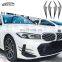 G20 LCI M Sport MP Style Carbon Fiber Front Vent Splitter Front Bumper Separator For BMW 3 Series G20