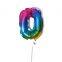 5 Inch Mini Automatic Self Inflatable Balloon Children Kids Birthday Party Decoration Number Shape Foil Balloon for Celemony