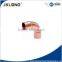 J9014 forged air condition parts copper 90 deg big R elbow