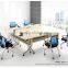 modern design training table with folding frame for training room