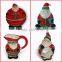 Wholesale christmas ceramic santa salt and pepper shaker