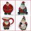 Wholesale christmas ceramic santa salt and pepper shaker