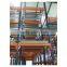 Trolley system push back pallet racking