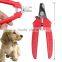 Pets Cat Red Pet Dog Toe Nail Clipper Grooming Trimmer Cat Dog Scissors Stainless Steel Blade Cutter