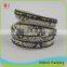 Punk Unisex Skull Wristband Metal Studded Leather Bracelet Bangle