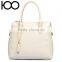 2016 high quality pink PU leather lady handbag