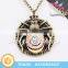 Vintage Gold Plated Alloy Animal Pendant Necklace for Sale