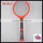 hot sale good quality mosquito racket supplier electric swatter with 4 LED light torch