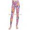 Latest design hot sale womens yoga leggings with floral printings