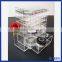 Hot sale pop design acrylic spinning mac lipstick display stand / customized clear acrylic lipstick tower