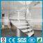 indoor curved steel wood stair case/ glass staircase --YUDI