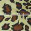 yellow leopard patter polyester satin Spandex elastic print Fabric donald duck fabric