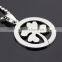 Customized shape stainless steel Four Leaf Clover pendant
