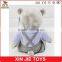 100% polyester bear type plush toy soft grey plush teddy bear with clothing customize grey plush teddy bear toy