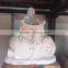Eighteen Arhat Buddha Statue White Marble Stone Hand Carved Sculpture for Home Garden Pagoda Temple