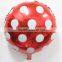 18inch A variety of colors polka dot helium balloons wedding mylar Aluminum Wave point balloon