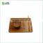 natural color rectangle serving bamboo food tray