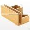 Desk Stationery Organiser - Pen Pencil Letter Rack Holder, Made of Natural Bamboo storage box                        
                                                Quality Choice