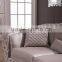2016 Itlian Classic Beige Shiny Velvet Fabric Sofa Set AL044
