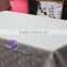 Polyester table cloth and organza overlay table cover