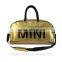 Top grade gold bag  express stylish sport bag PVC handbags in dongguan