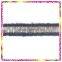 Navy Wool Gold Metallic Thread Colorful Eyelash Braided Trim