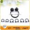 BCR015 stainless steel rainbow circular barbell crystal nose rings