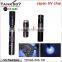 China first UV Flashlight 395nm 1w with Japan UV TK566