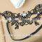 Black Lace flower butterfly mask half face women's accessories high quality mask