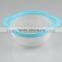 2016 New Design round shape rainbow bowl salad plastic mixing bowl