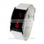 Luxury Fashion Steel Deluxe Slim Unisex Men Women Casual Genuine Silicon Strap Wristwatches Watch Digital LED Display