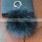 Animal Fur Ball Tag Key Buckle Holder keychain