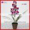 White Orchid Wholesale Silk Fabric Artificial Fake Flower