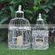 Wrought iron vintage white iron bird cages garden decoration