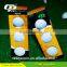 Bulk 2 layer driving range golf ball printed with red stripe