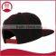 High profile blank curve brim snapback cap and hat with 6 panel